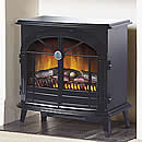 Dimplex Stockbridge Electric Stove Glossy Black _ electric-stoves