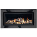 Apex Fires Cirrus X1 HE Black Nickel Log Hole in the Wall Gas Fire _ apex