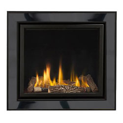 Apex Fires Cirrus X3 HE Black Nickel Hole in the Wall Gas Fire