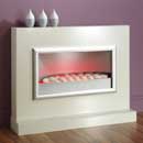 Aurora Marble Eclipse Electric Fireplace Suite