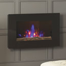 Flare by Bemodern Azonto Hang on the Wall Log Electric Fire