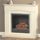 Flare by Bemodern Linmere Soft White 3 Bar Fret Electric Fireplace Suite