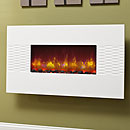 x Bemodern Orlando Gloss White Hang on the Wall Electric Fire