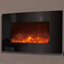 X DISC - 03 -20 - Celsi Electriflame XD Curved Black Glass Electric Fire