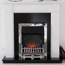 X Costa Fires Carlow White Electric Fireplace Suite