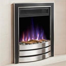 Costa Fires Challenger Silver and Black Contemporary Electric Fire _ costa-fires