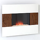 X Costa Fires Epic White and Walnut Electric Fire