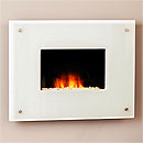X Costa Fires Epic White Glass Electric Fire