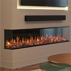 Bespoke Fireplaces Panoramic 3DP 2000 Sided Electric Fire