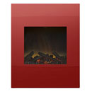 X Costa Fires Shimmer Red Glass Log Electric Fire