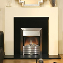 X Costa Fires Tulare Ivory Electric Fireplace Suite