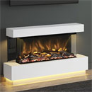 x Elgin and Hall Evento 54 Pryzm Floor Standing Electric Fireplace Suite
