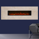 x DISCONTINUED - 01 03 2018 - Eko Fires 1190 Travertine Wall Hung Electric Fire