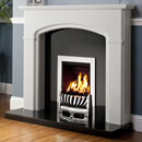x Elgin and Hall Lucien Marble and Granite Fireplace