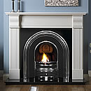 x DISC 21/9/18 Pureglow Knighton Marble Cast Fireplace Gas Suite