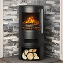 Flare by Bemodern Tunstall with Log Store Electric Stove _ flare-by-be-modern