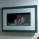 x Flavel Hole in the Wall Pure Black Gas Fire