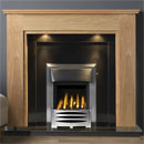 x Gallery Atwick Oak Wooden Fireplace with Black Granite Suite