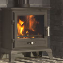 Gallery Classic 8 ECO Multi Fuel Wood Burning Black Stove _ gallery-fireplaces
