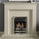x Gallery Langdon Arctic White Marble Fireplace