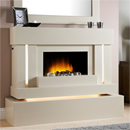 Lumia Vienna Hang on the Wall Electric Fireplace with base