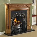 OER Balmoral 62 Solid Oak Fireplace Gas Suite