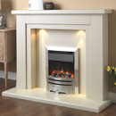 x Pureglow Hanley 54 Marble Electric Fireplace Suite