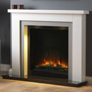 Pureglow Hanley White and Grey with Chelsea 750 Electric Fireplace Suite _ pureglow