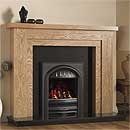 Pureglow Hanley 48 Full Depth Gas Oak Fireplace Suite