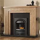 Pureglow Hanley 54 Full Depth Gas Oak Fireplace Suite