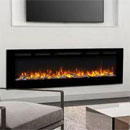 Apex Fires Daytona 1730 Black Glass Electric Fire _ hole-and-hang-on-the-wall-electric-fires