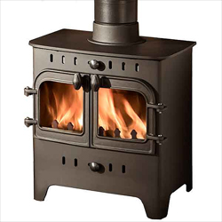 Villager C Flat Duo Wood Burning Stove
